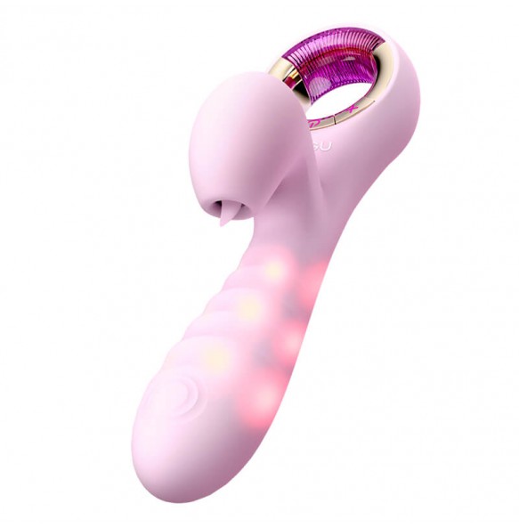 HK LETEN - Photon Sucking Vibrator Wand (Chargeable - Pink)